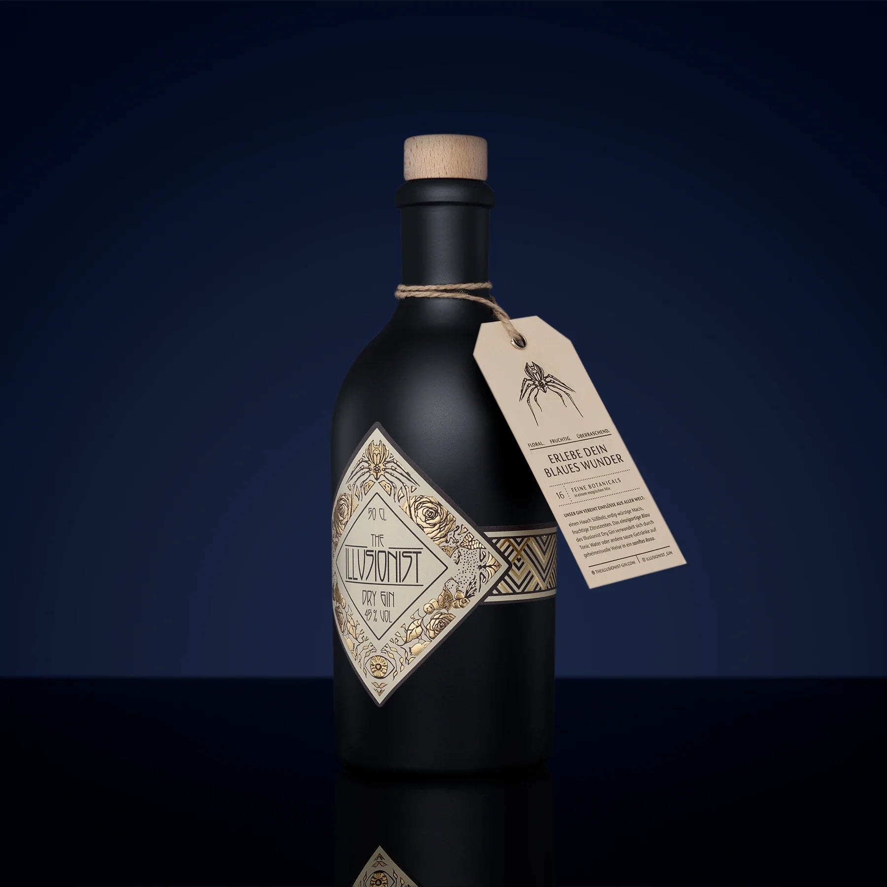 The Illusionist Range Dry Gin 500ml 45% blu