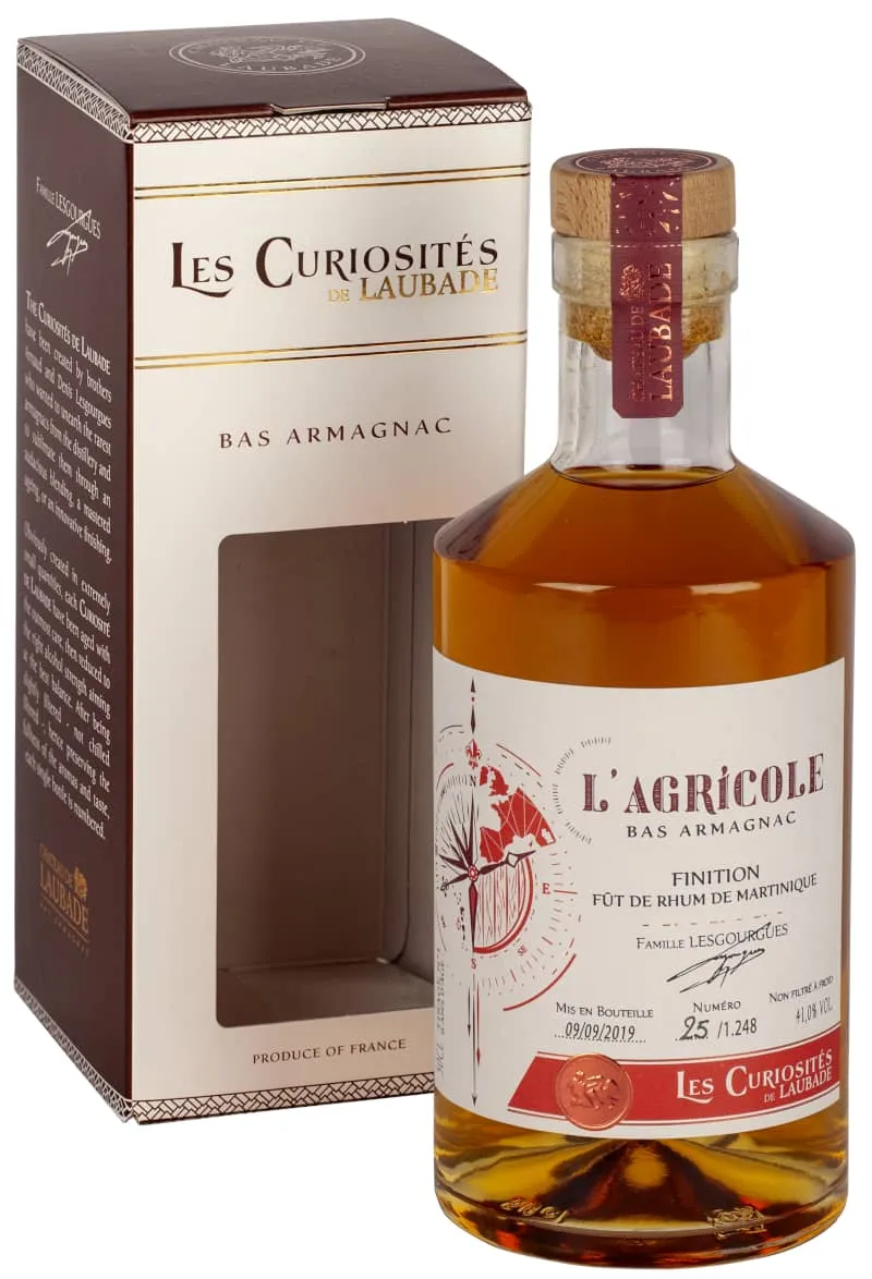 Laubade Les Curiosités l'Agricole Bas Armagnac brandy vaniglia 8 mesi