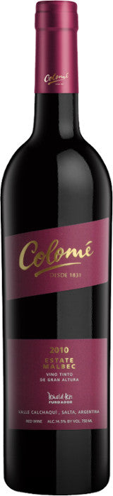 Colomé Estate Malbec Vino Rosso Argentino Fruttato e Fresco