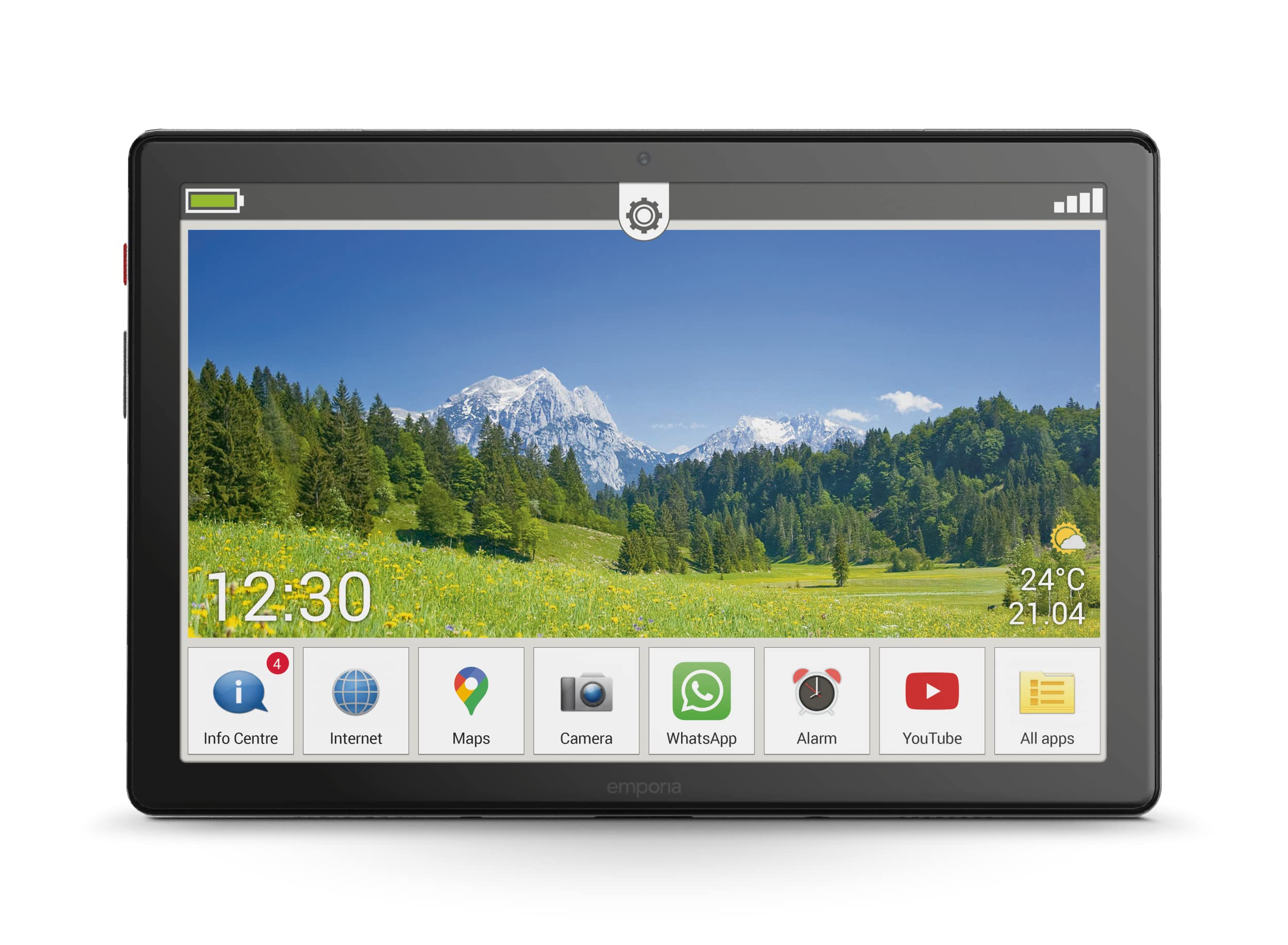Emporia Tablet 10.1 32GB Wi-Fi 4G Android 11 icone grandi