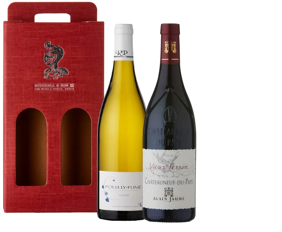The Vaults Cofanetto Vino 2 Bottiglie Cartone Francia