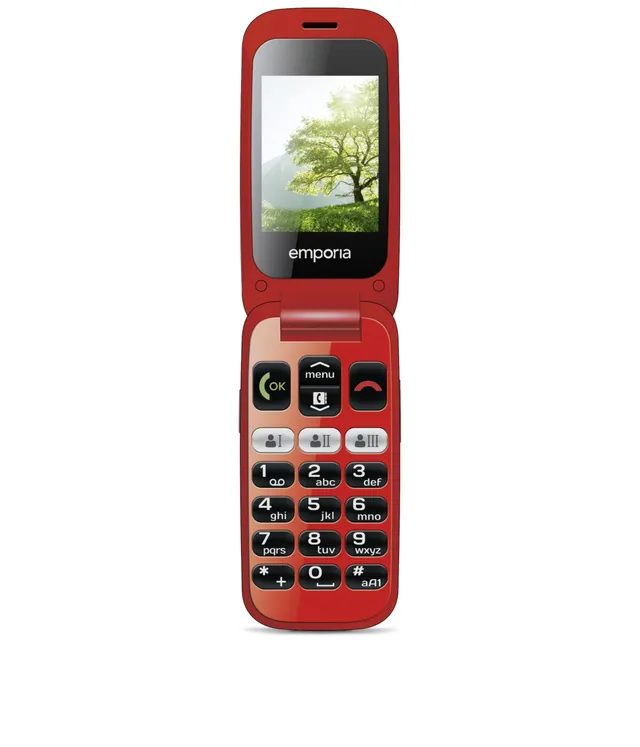 Emporia ONE V200 Telefono pieghevole 2MP nero rosso