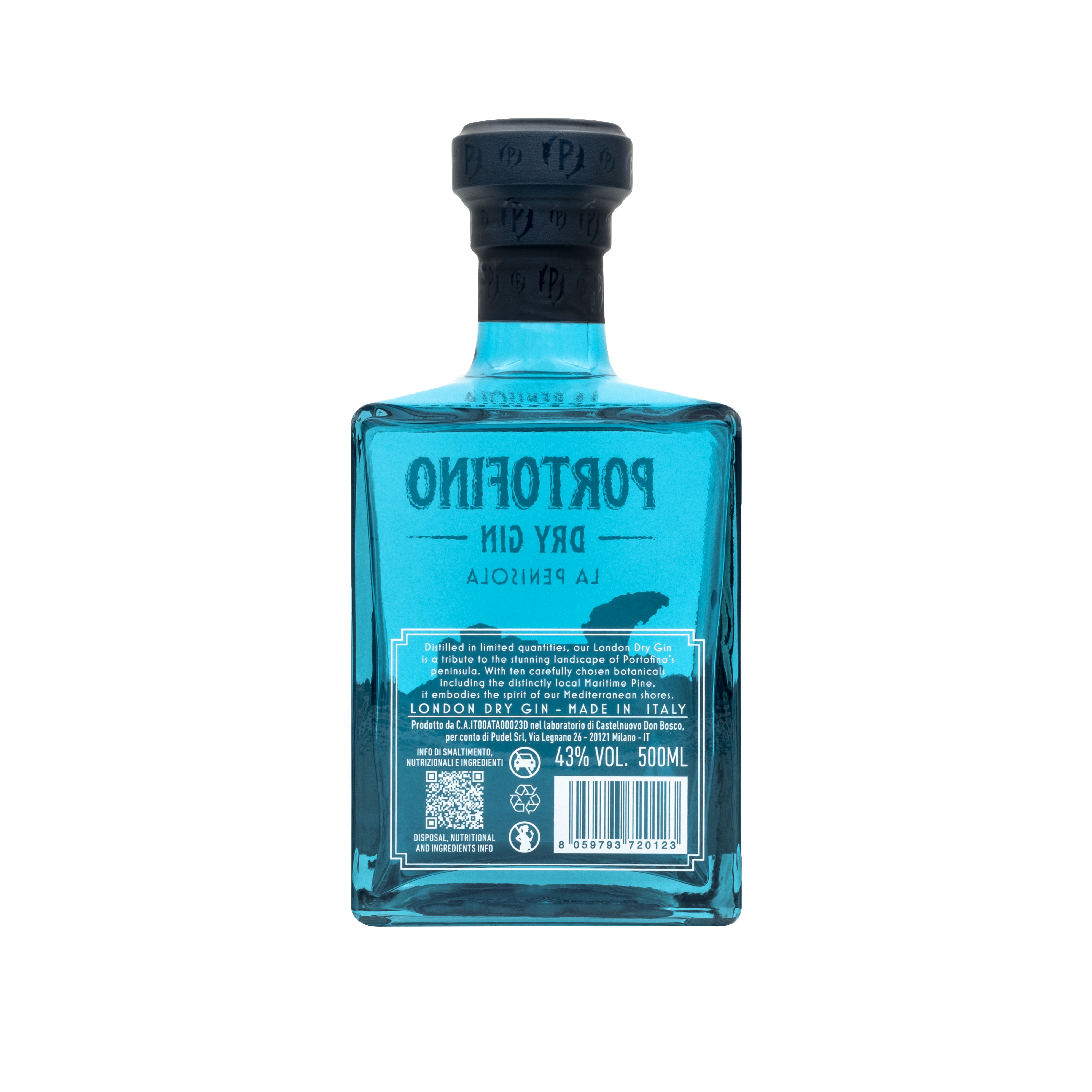 Portofino Gin La Penisola Dry Gin 500 ml Pino Marittimo