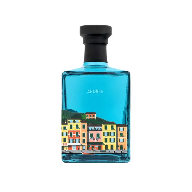 Portofino Dry Gin bottiglia 500 ml personalizzabile limone e ginepro