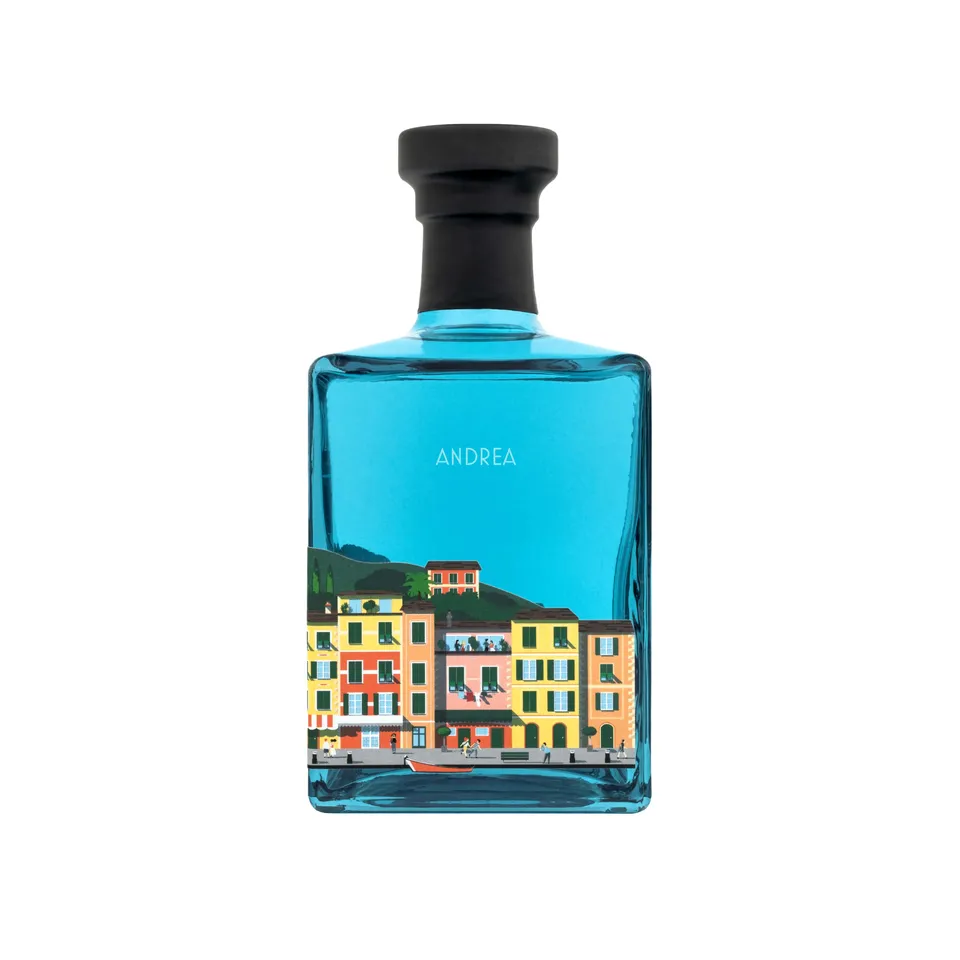 Portofino Dry Gin bottiglia 500 ml personalizzabile limone e ginepro