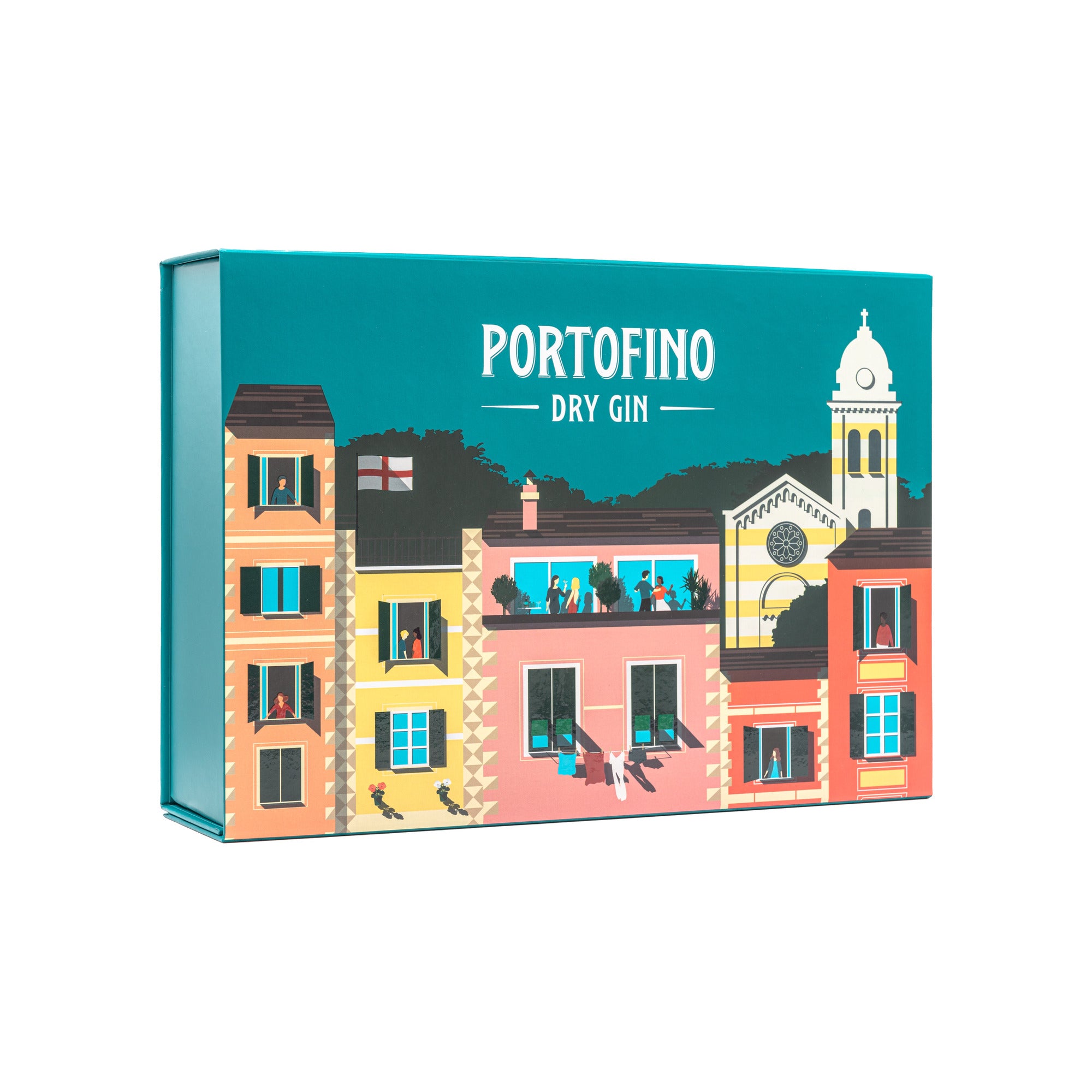 Portofino Gin Bundle Dry Gin 500 ml con 2 Bicchieri Regalo