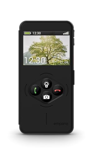 Emporia Smart.7lite Smartphone per anziani nero 128GB tasto SOS