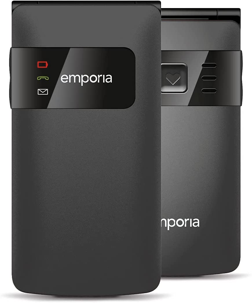 Emporia Flipbasic Telefono a Conchiglia Nero