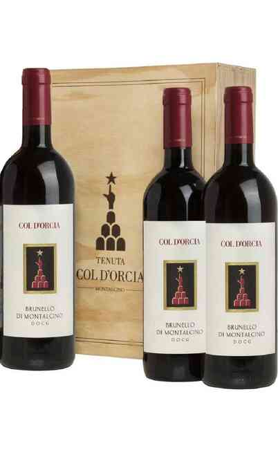 Col d'Orcia Brunello Collection vino rosso 3 bottiglie