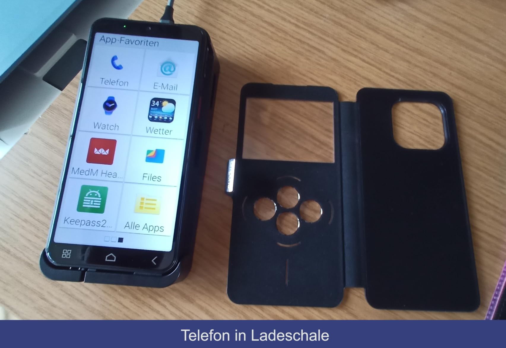 Emporia Smart.7lite Smartphone per anziani nero 128GB tasto SOS