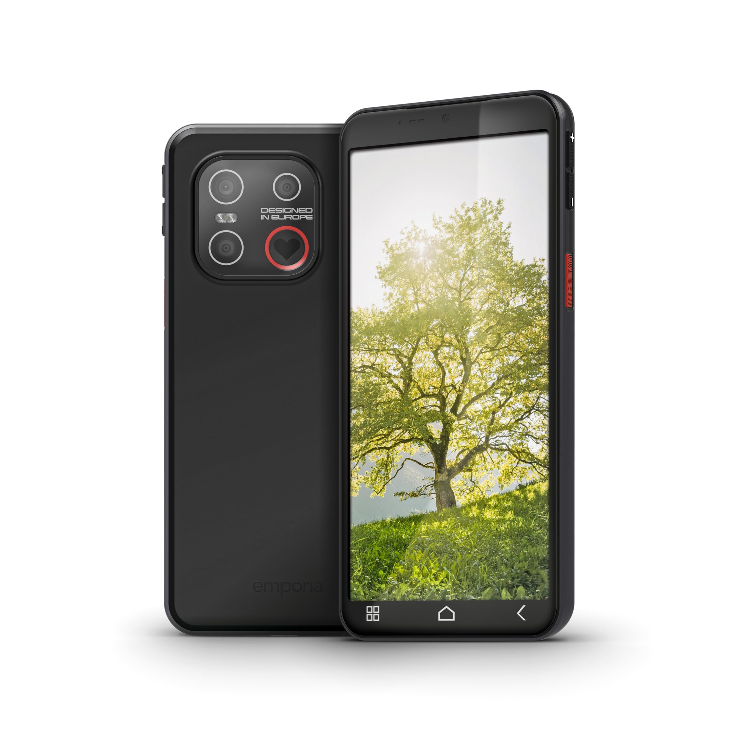 Emporia ME7 Smartphone per Anziani Nero 128GB SOS IP54