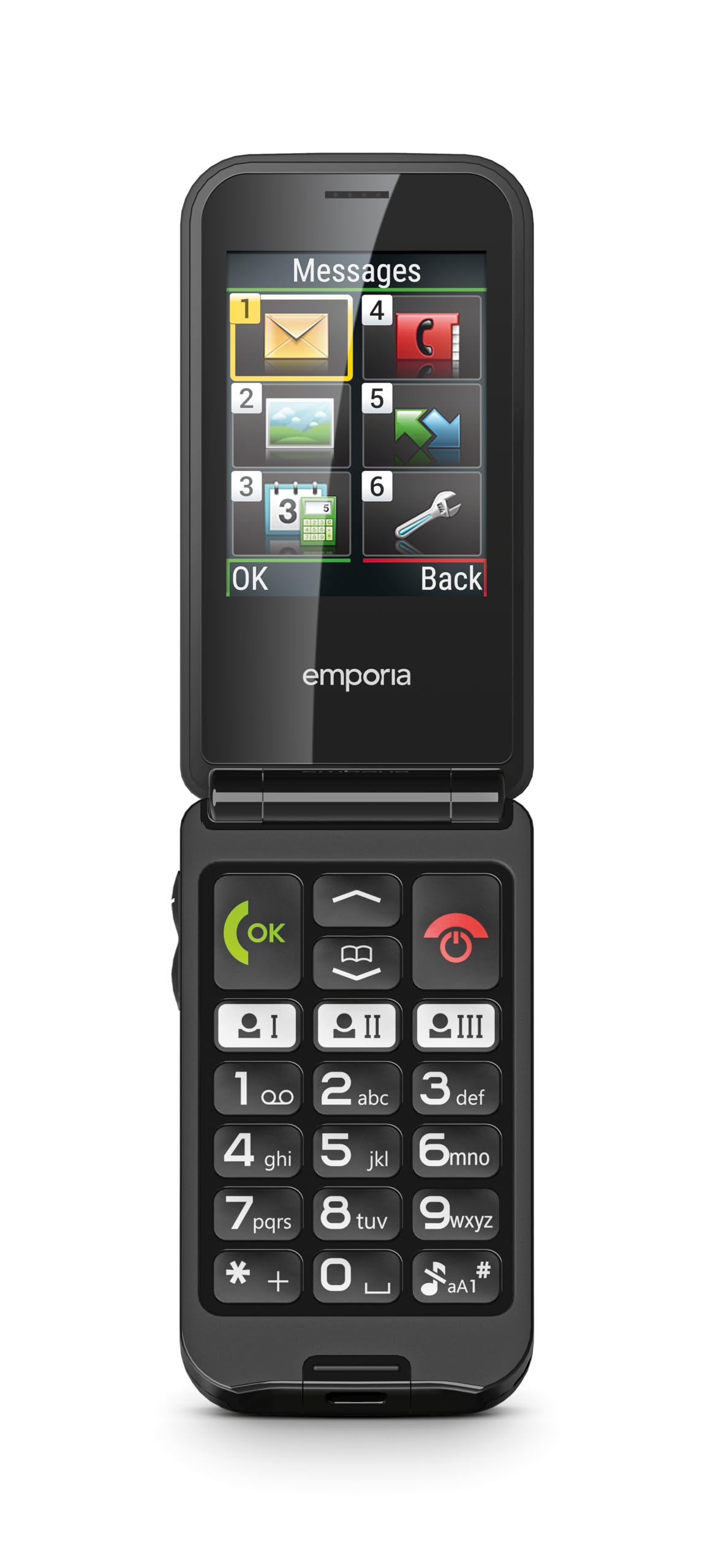 Emporia Talk Glam Telefono conchiglia tasti grandi tasto SOS