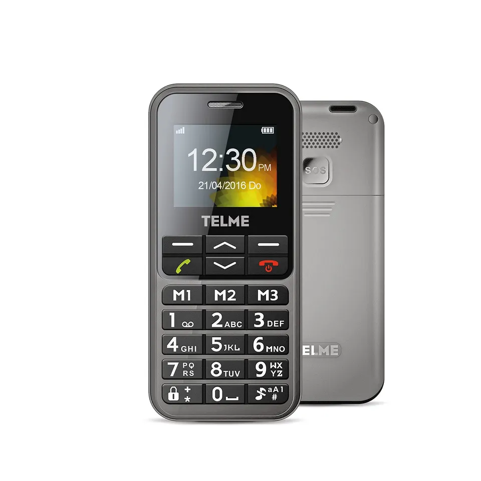 Emporia Telme C151 cellulare per anziani grigio tasti grandi