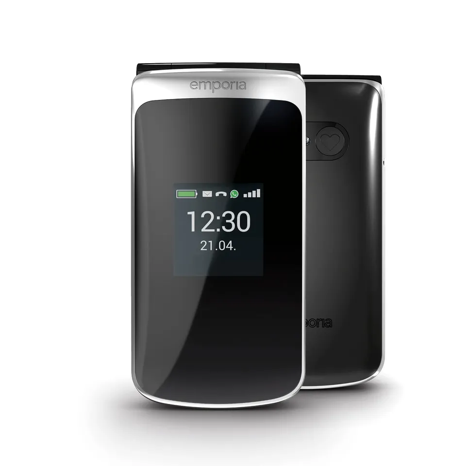Emporia TOUCHsmart.2 telefono conchiglia 4G nero WhatsApp