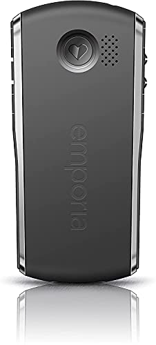 Emporia Pure Telefono per Anziani Nero con Tasto SOS