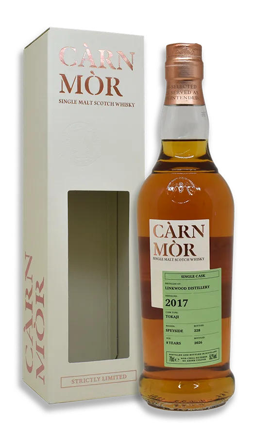 Carn Mor Linkwood 2017 Tokaji Whisky 8 Anni 70cl 51,2%