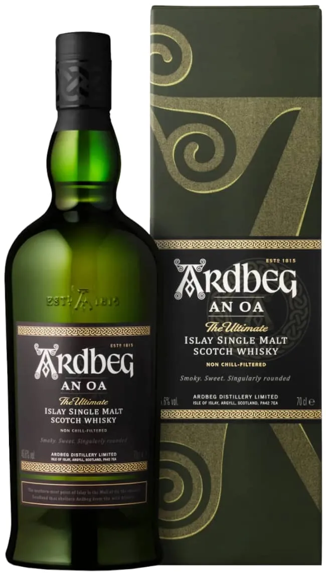 Ardbeg An Oa whisky scozzese torbato Islay affumicato
