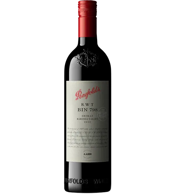 Penfolds RWT Bin 798 vino rosso Shiraz 2022 75cl