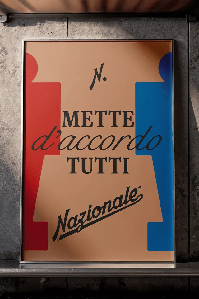 Nazionale Spirito Italiano Tutti d’accordo Stampa Design
