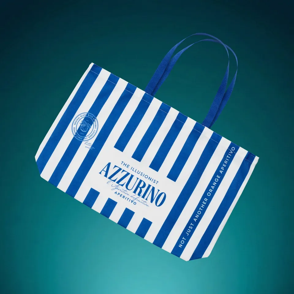 The Illusionist Azzurino Beach Bag Mare 20L Righe Blu