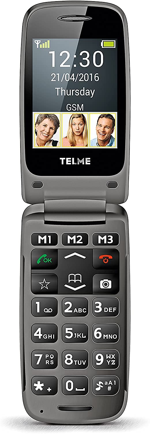 Emporia TELME X200 Telefono a Conchiglia per Anziani Space Grey SOS