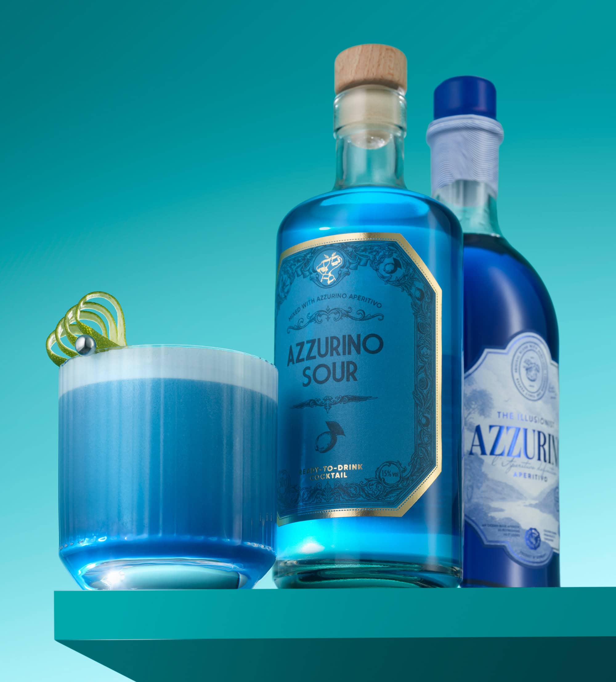 The Illusionist Azzurino Sour RTD Bundle aperitivo 70cl+50cl