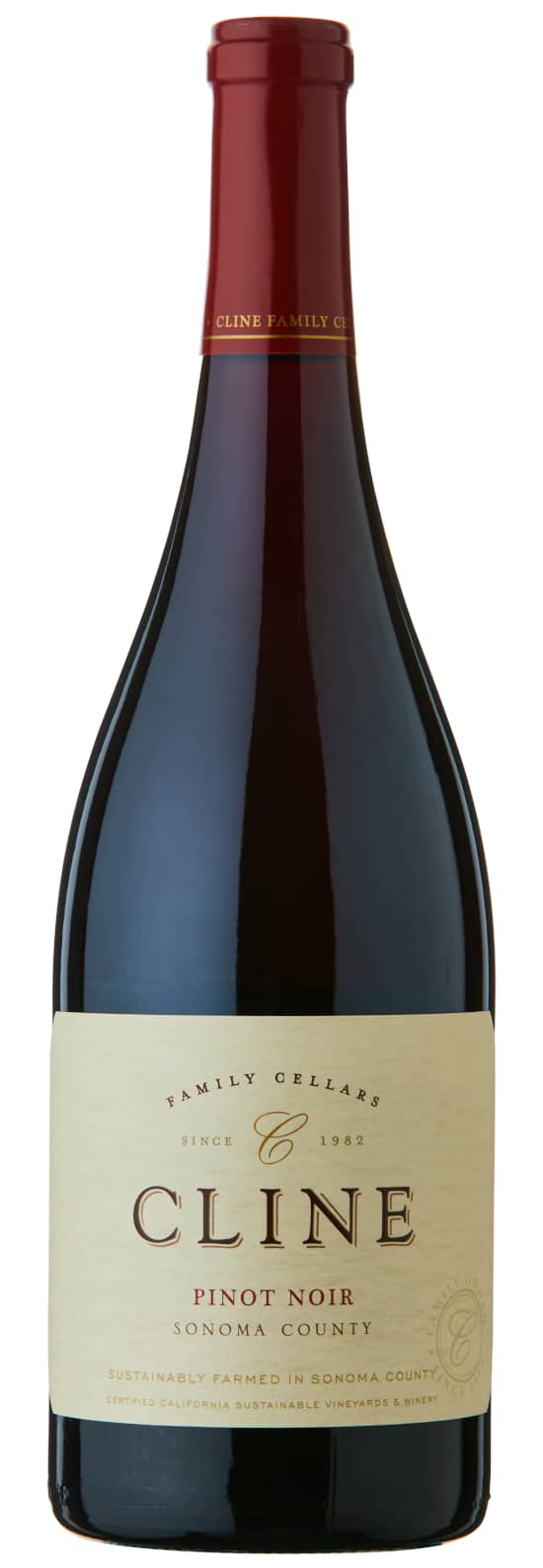 Cline Sonoma County Pinot Noir Vino rosso vegano