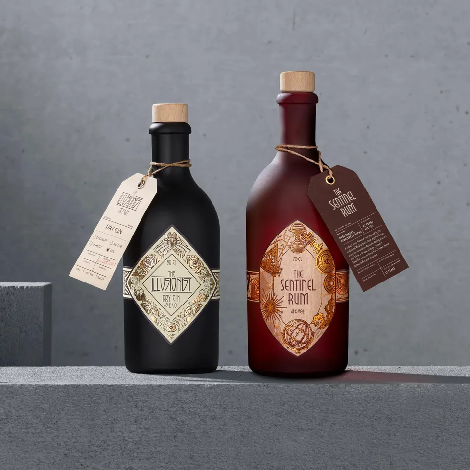 The Illusionist Innovation Two Ways bundle gin blu 50 cl + rum 70 cl