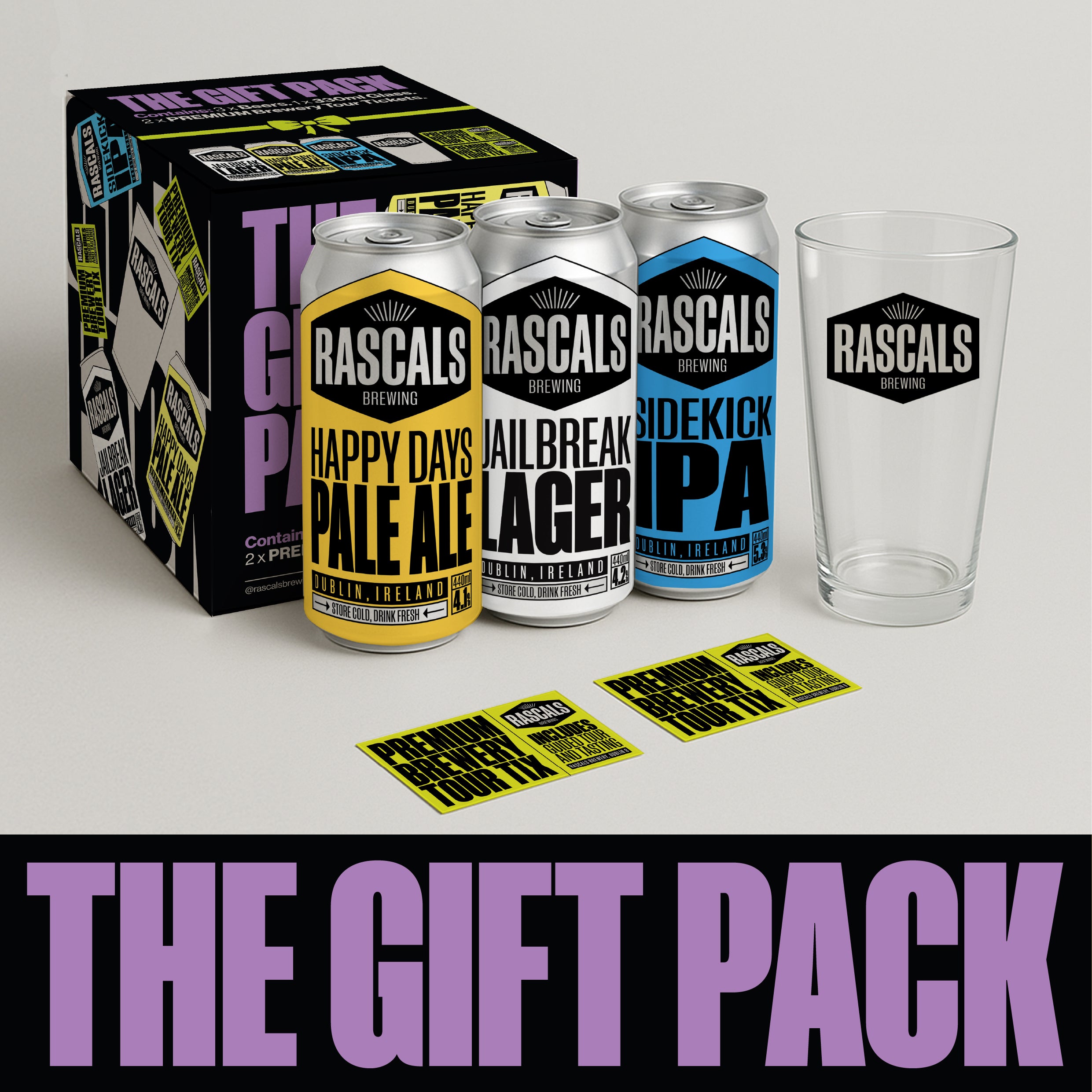Rascals Gift Pack birra in lattina 8 lattine 4 stili IPA