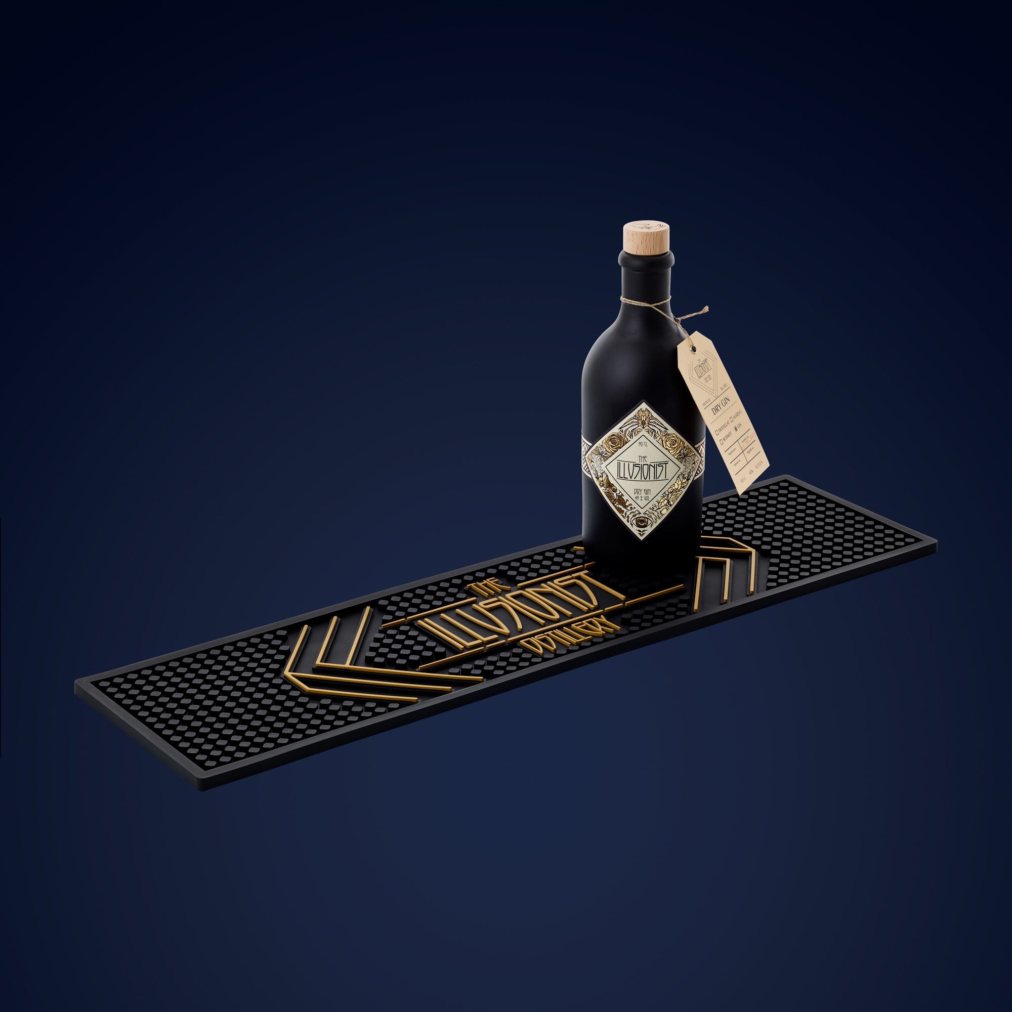 The Illusionist Dry Gin Box 6x500ml + 2 Tappetini Bar Runner
