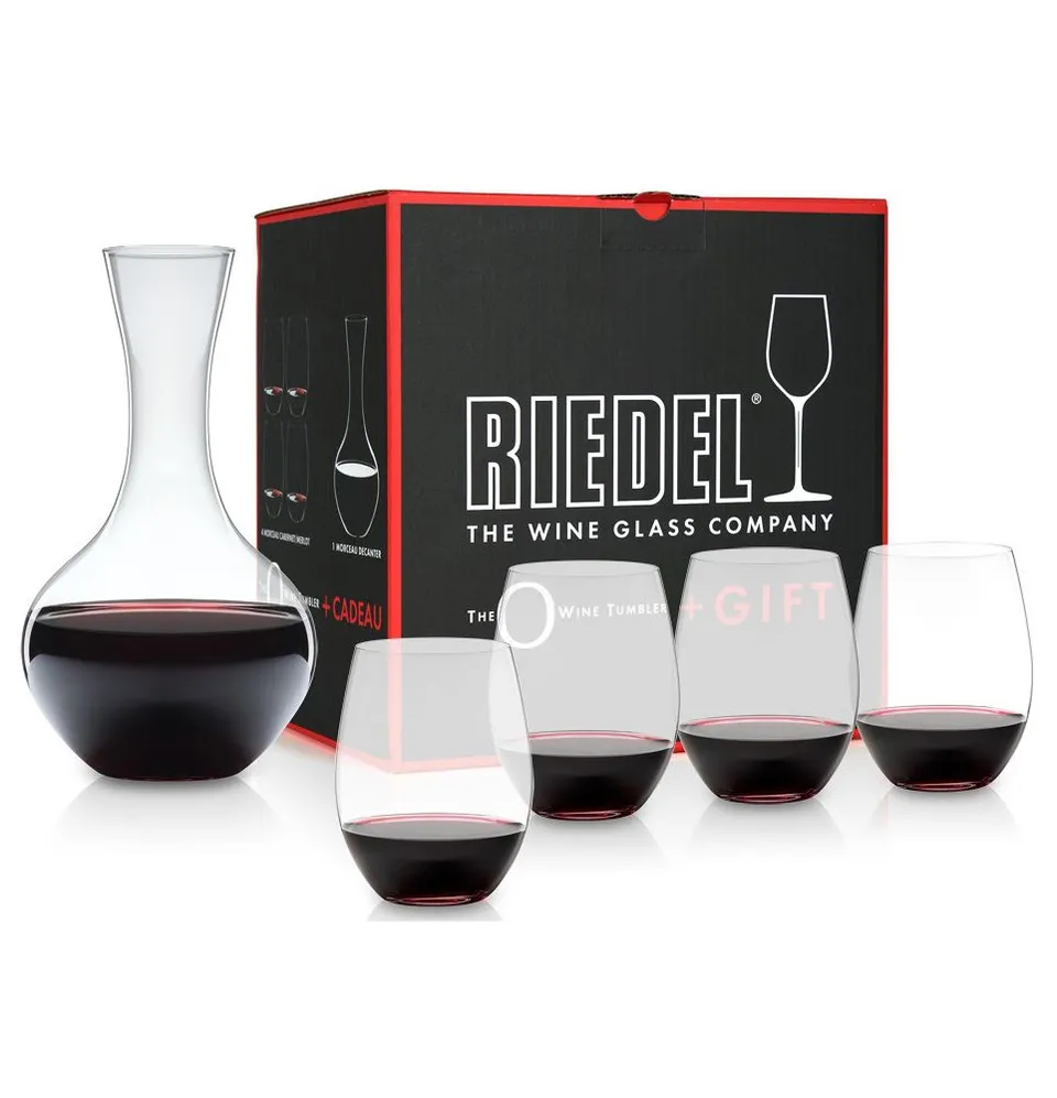 Riedel O Cabernet set 4 bicchieri vino + decanter