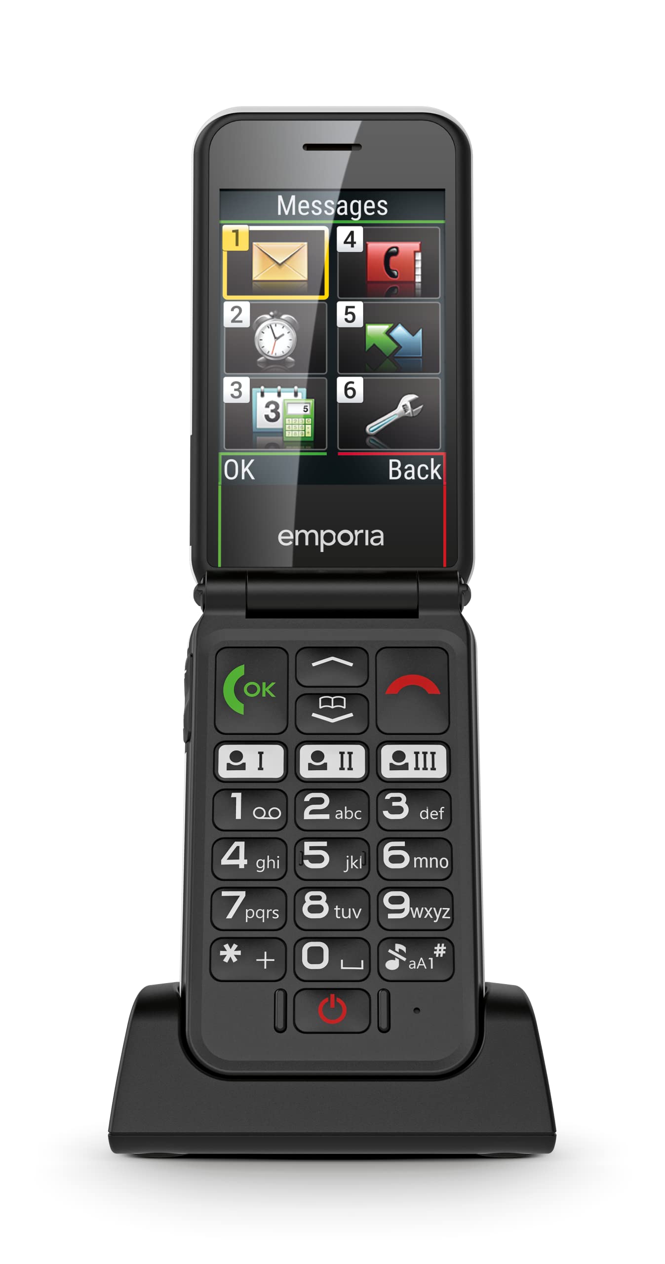 Emporia Simplicity Glam 4G Telefono conchiglia bianco 2.8"