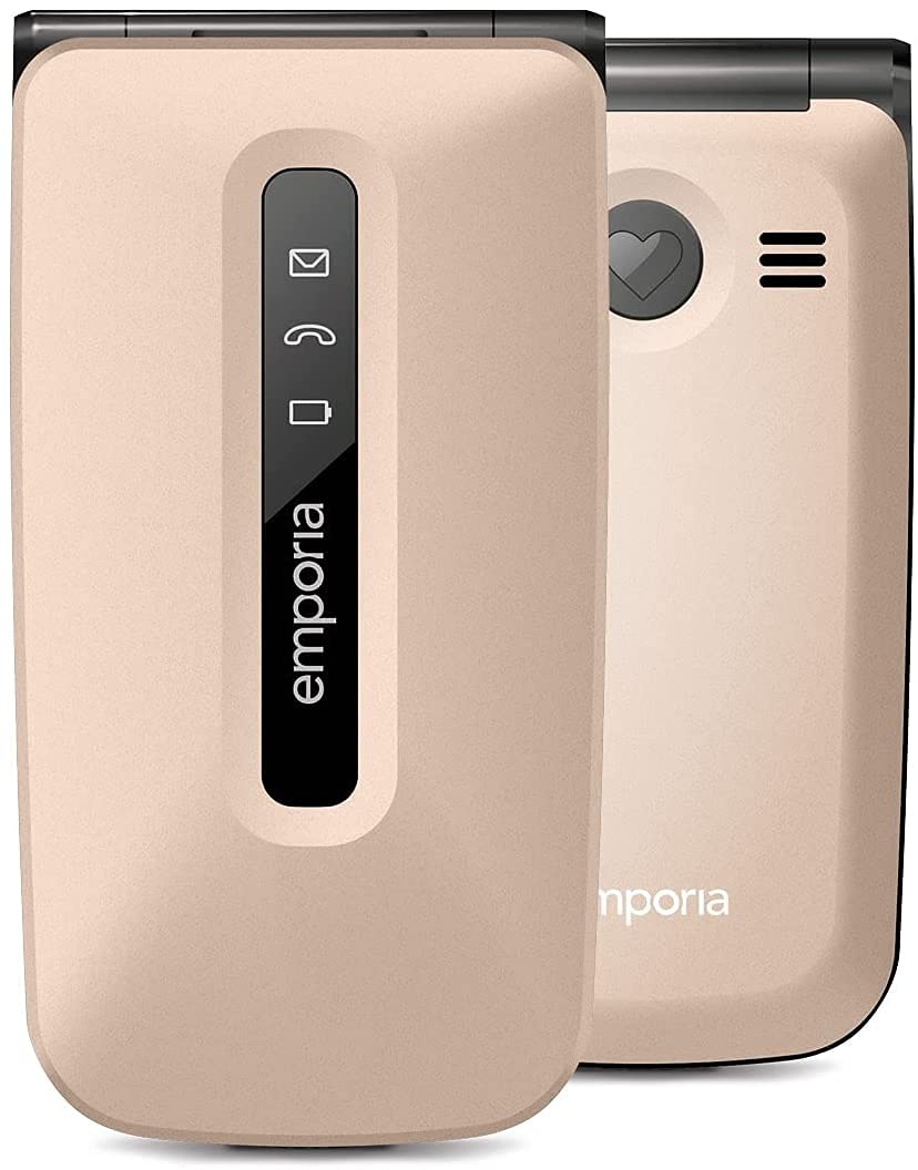 Emporia Flip Telefono conchiglia champagne 2.2" tasto SOS