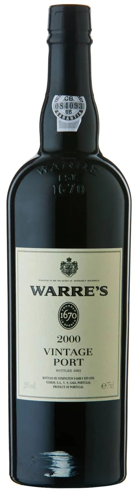 Warre's 2000 Vintage Port vino liquoroso dolce