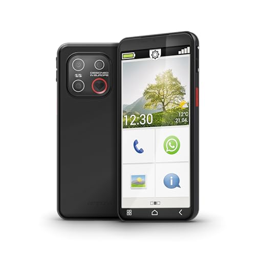 Emporia SMART.7MINI Smartphone 5,4" Nero 128GB Tasto SOS