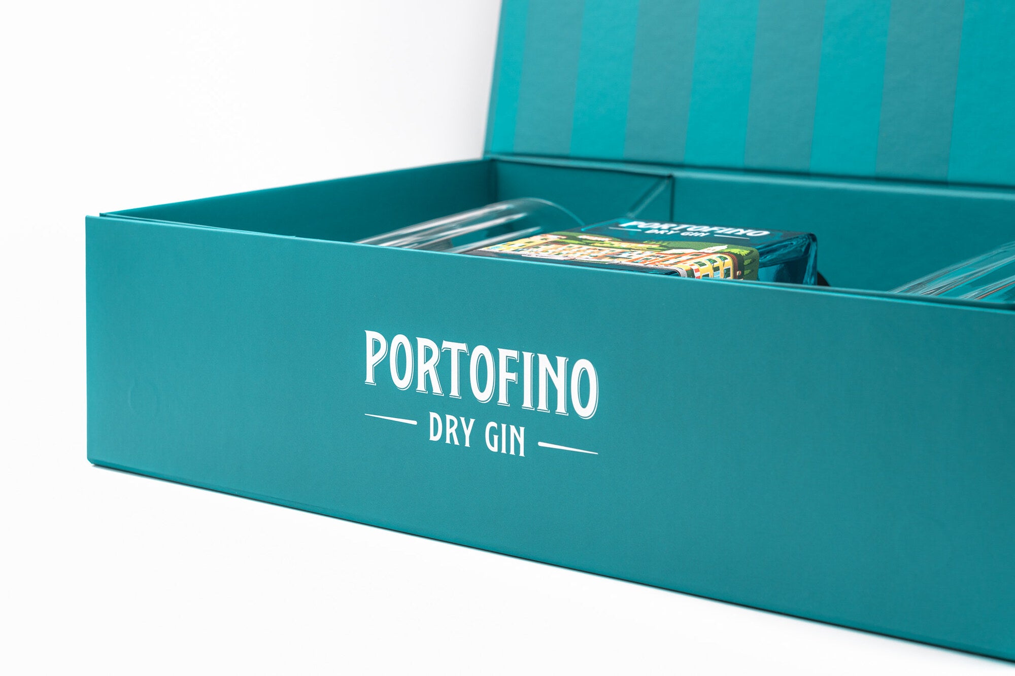 Portofino Gin Bundle Dry Gin 500 ml con 2 Bicchieri Regalo