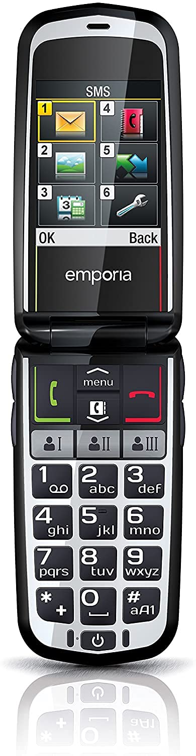Emporia Comfort telefono conchiglia anziani champagne tasti grandi