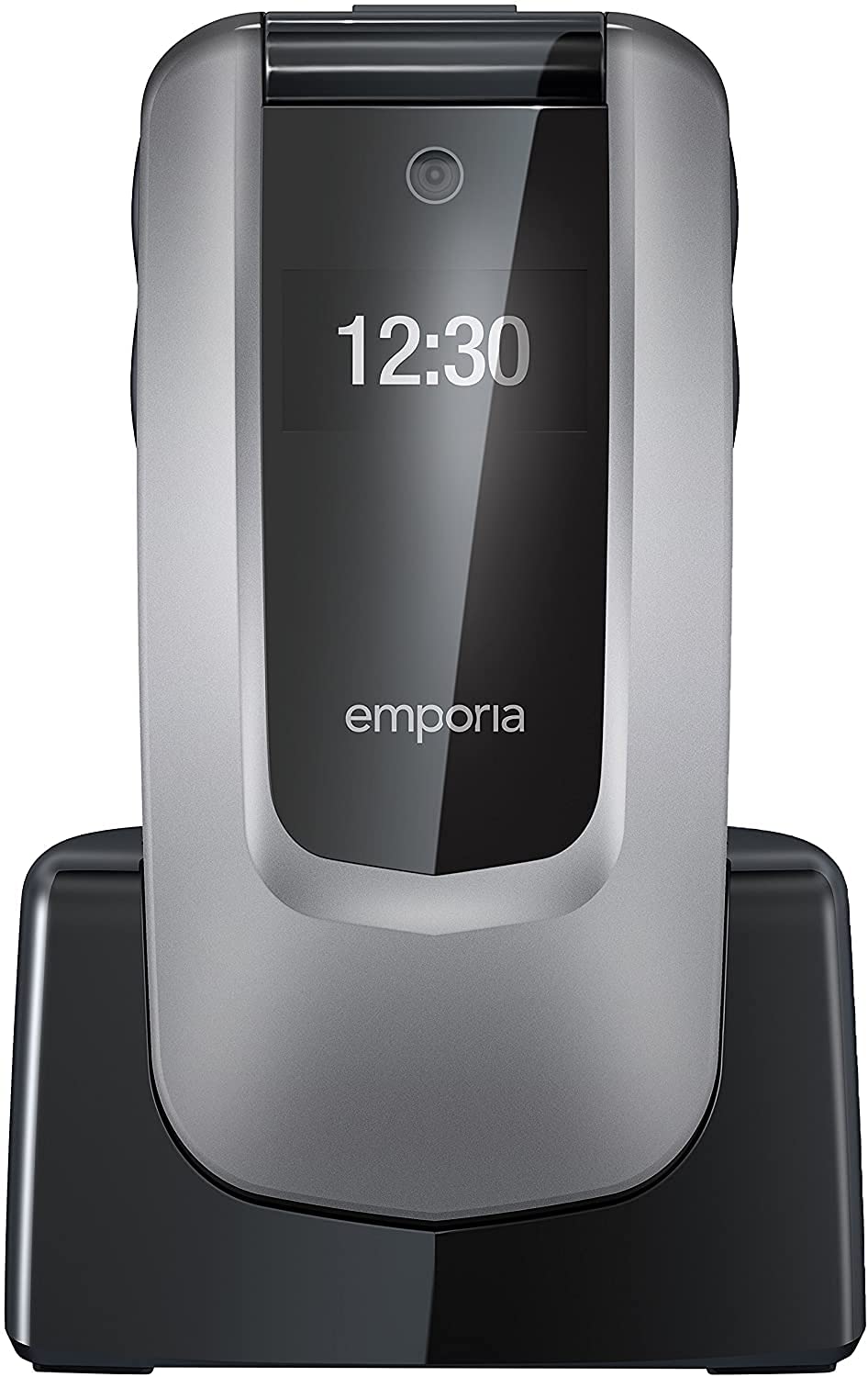 Emporia Comfort telefono conchiglia anziani grigio tasti grandi