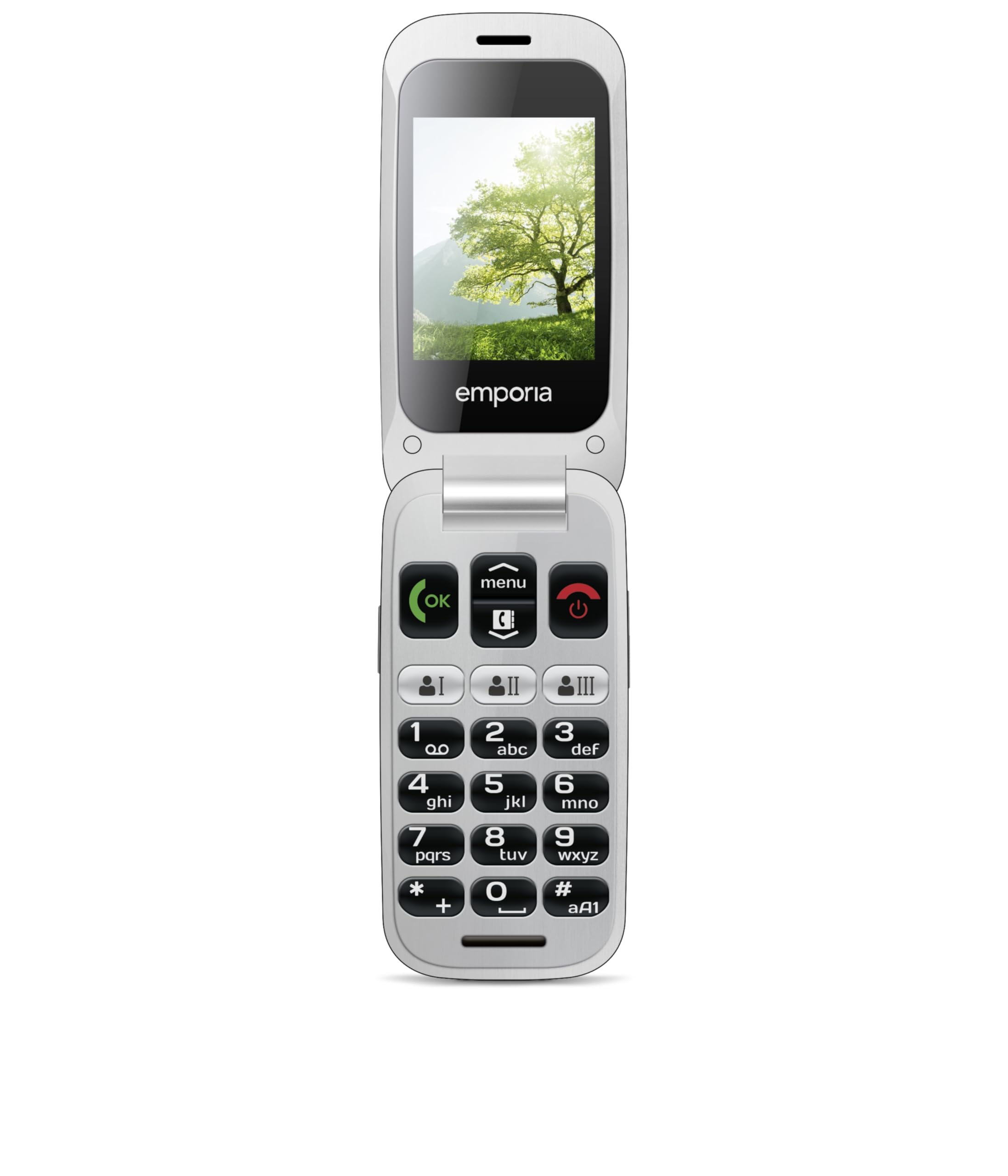 Emporia ONE Telefono pieghevole 2,4" argento emergenza