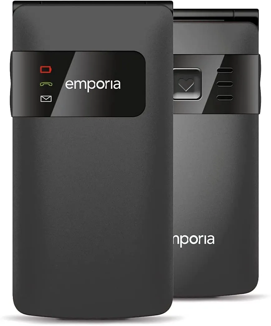 Emporia Flipbasic Telefono a Conchiglia Nero