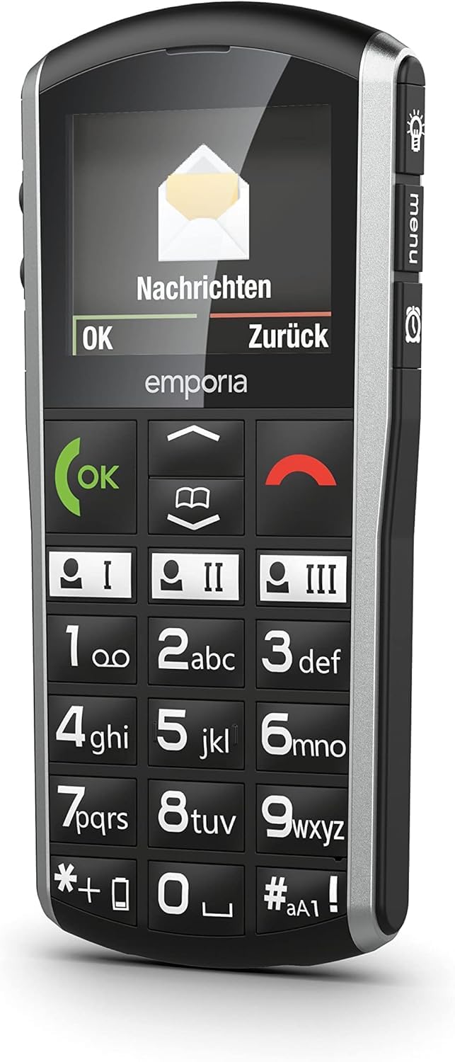 Emporia SIMPLICITY 4G Cellulare per Anziani Nero Tasti Grandi