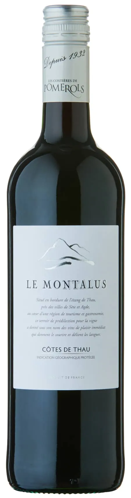 Le Montalus Rouge vino rosso vegan Francia