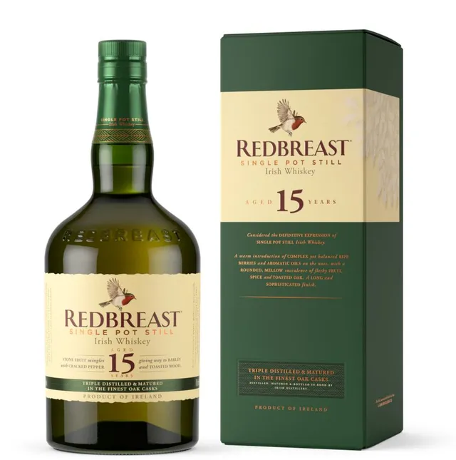 Redbreast 15 Anni Single Pot Still Whiskey Irlandese Sherry