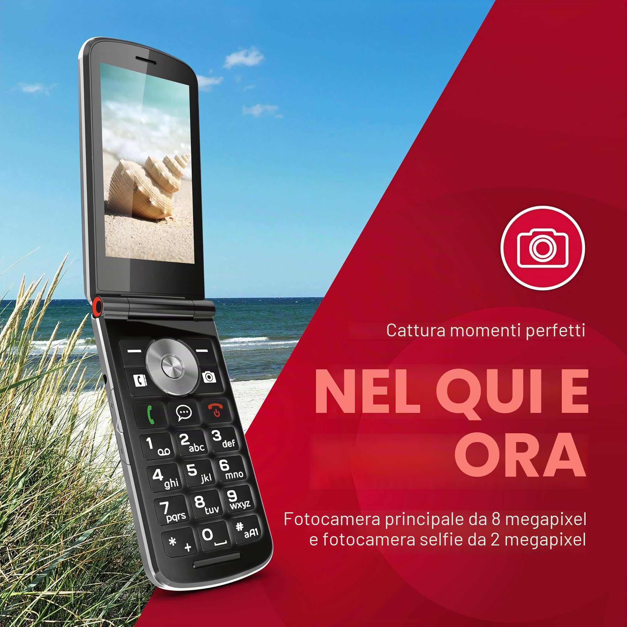 Emporia Touch Smart.2 telefono conchiglia 4G nero 8GB