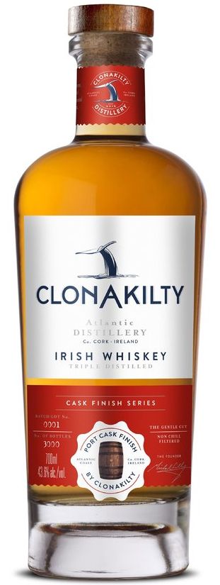 Clonakilty Port Cask Irish Whiskey Botti Porto
