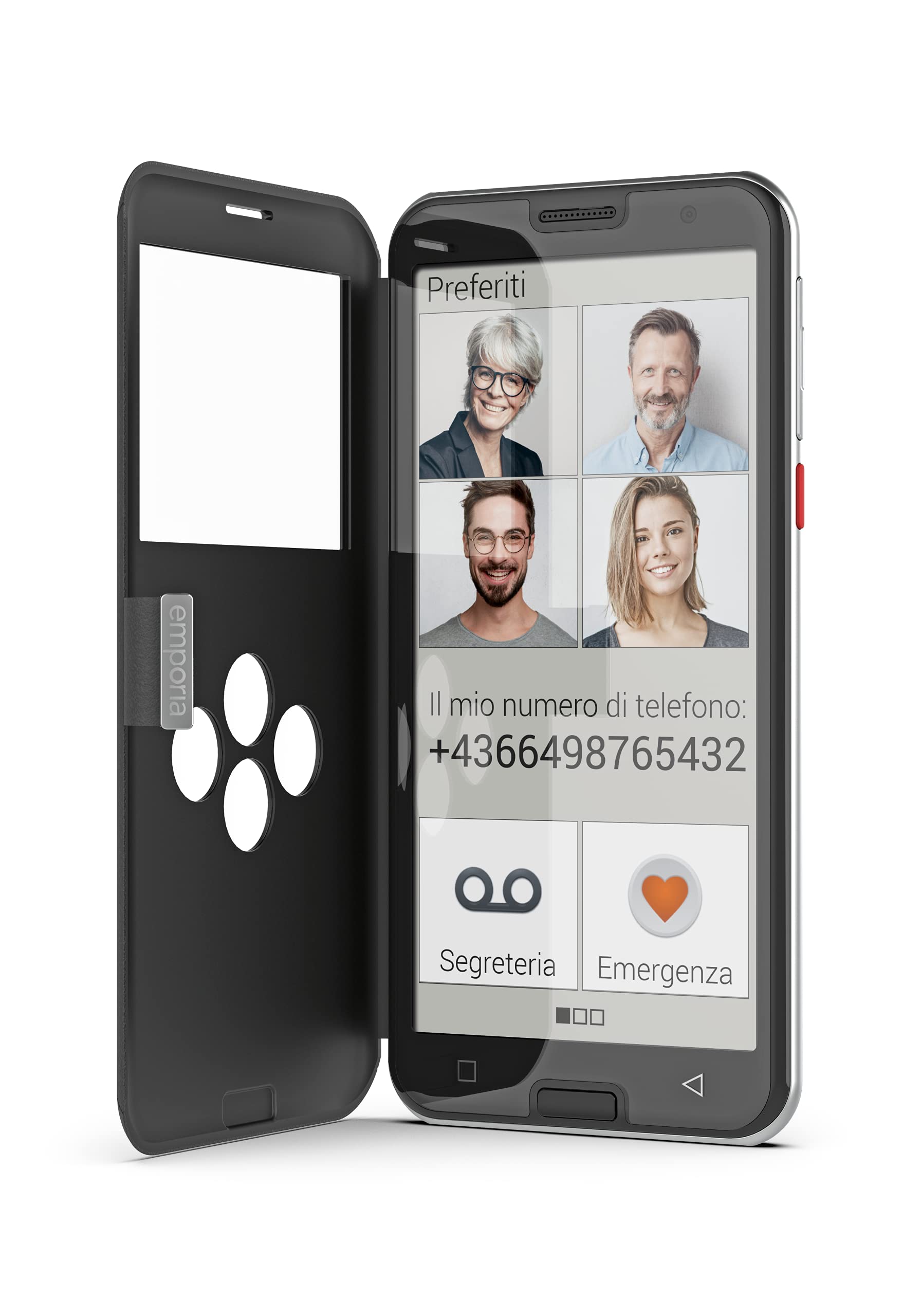 Emporia Smart 5 smartphone anziani nero 32GB display 5.5