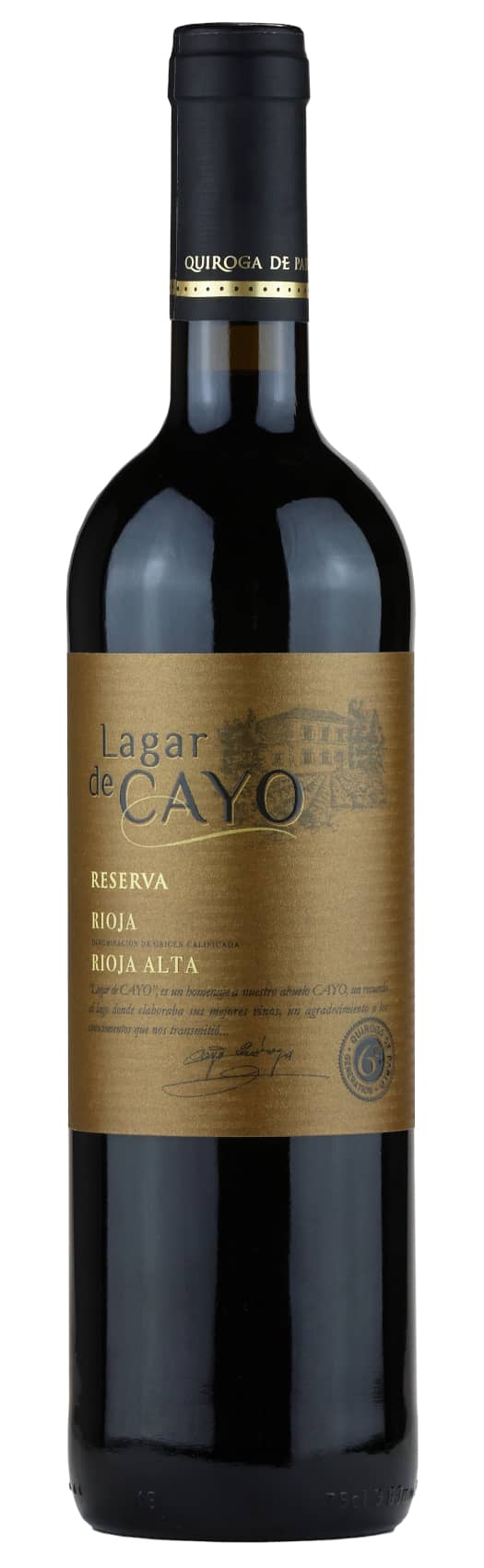 Lagar de Cayo Rioja Reserva vino rosso Tempranillo