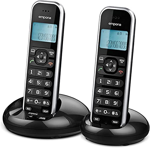 Emporia GD61AB Telefono Cordless DECT Nero con Segreteria