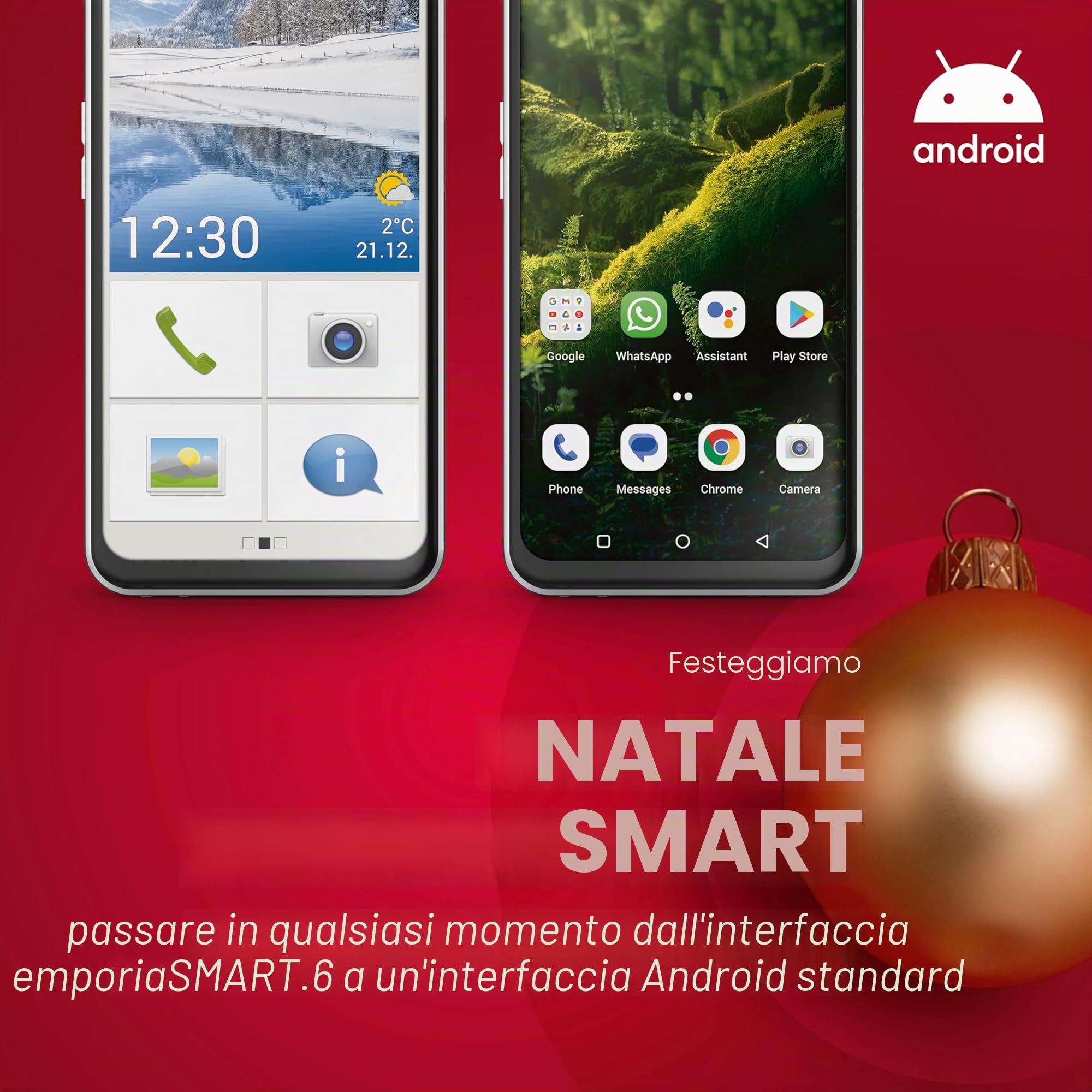 Emporia SMART.6 smartphone 5G 128GB 50MP NFC SOS