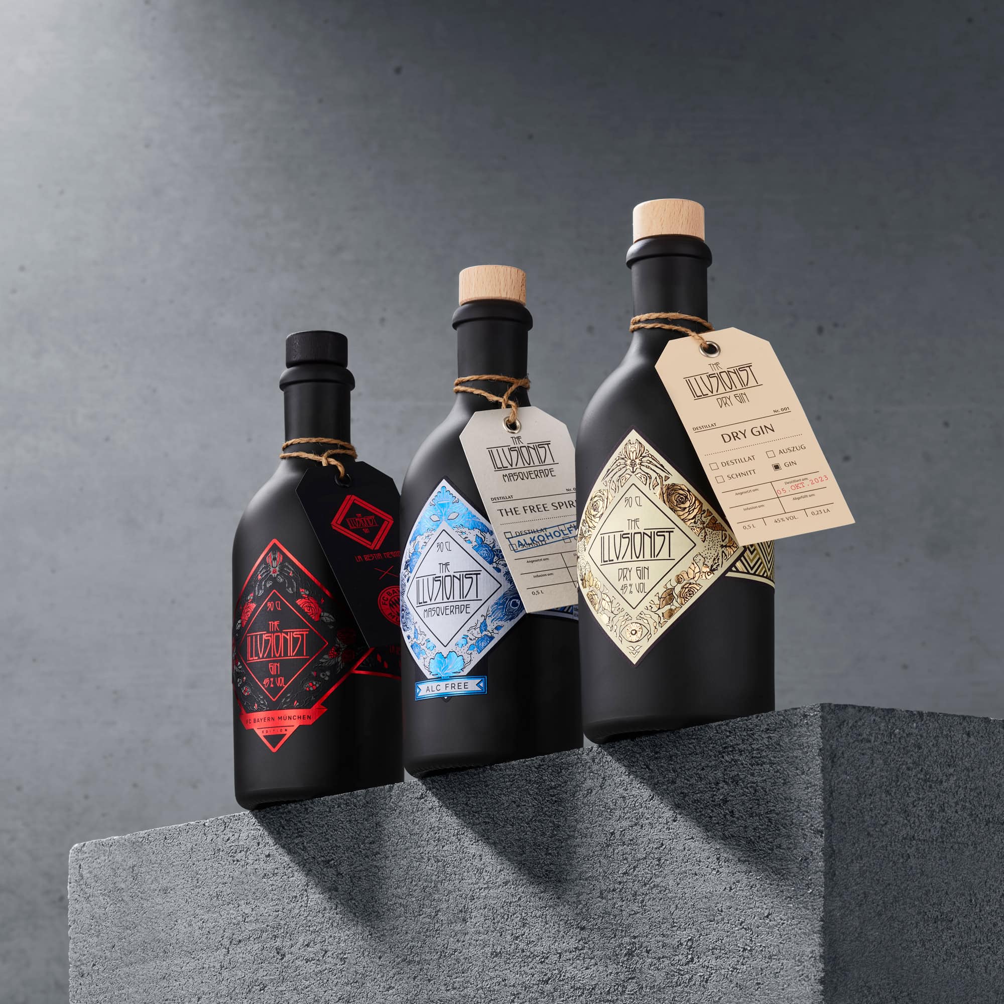The Illusionist Core Bundle Gin 3x500ml Dry e Analcolico